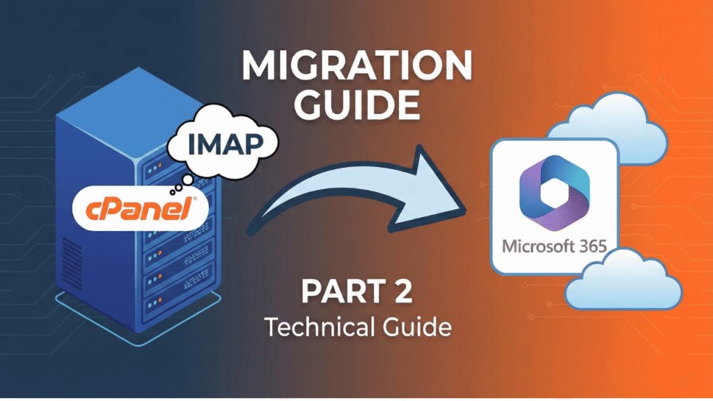 IMAP to Microsoft 365 migration, IMAP to Office 365, cPanel to Microsoft 365, email migration guide, Microsoft 365 email migration, Exchange Online