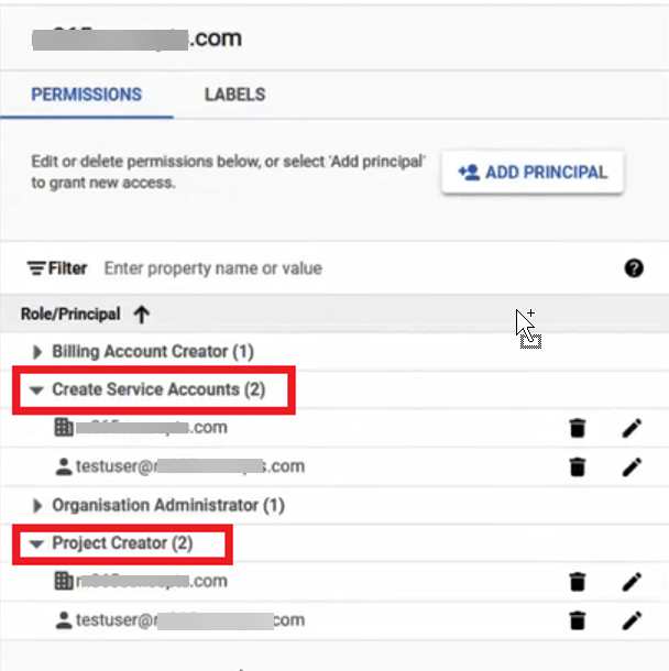 Assigning permissions to Google Workspace admin in Google Cloud console
