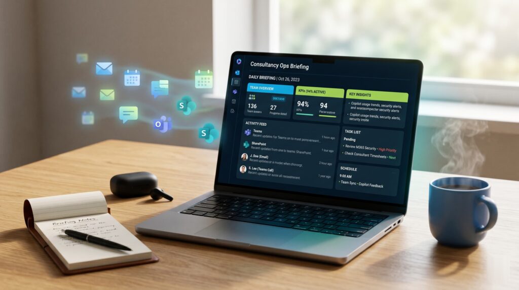 How I run a daily Microsoft 365 Copilot briefing for my consultancy