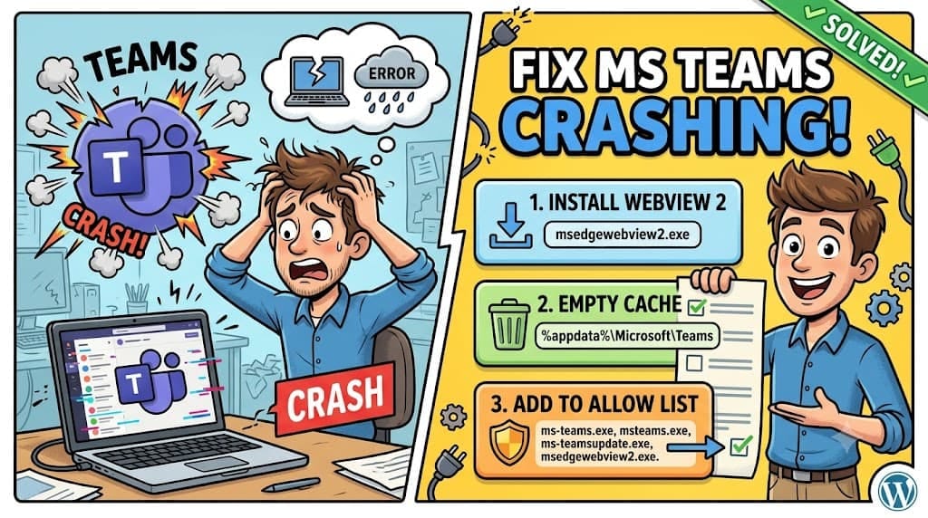 Microsoft Teams crash troubleshooting