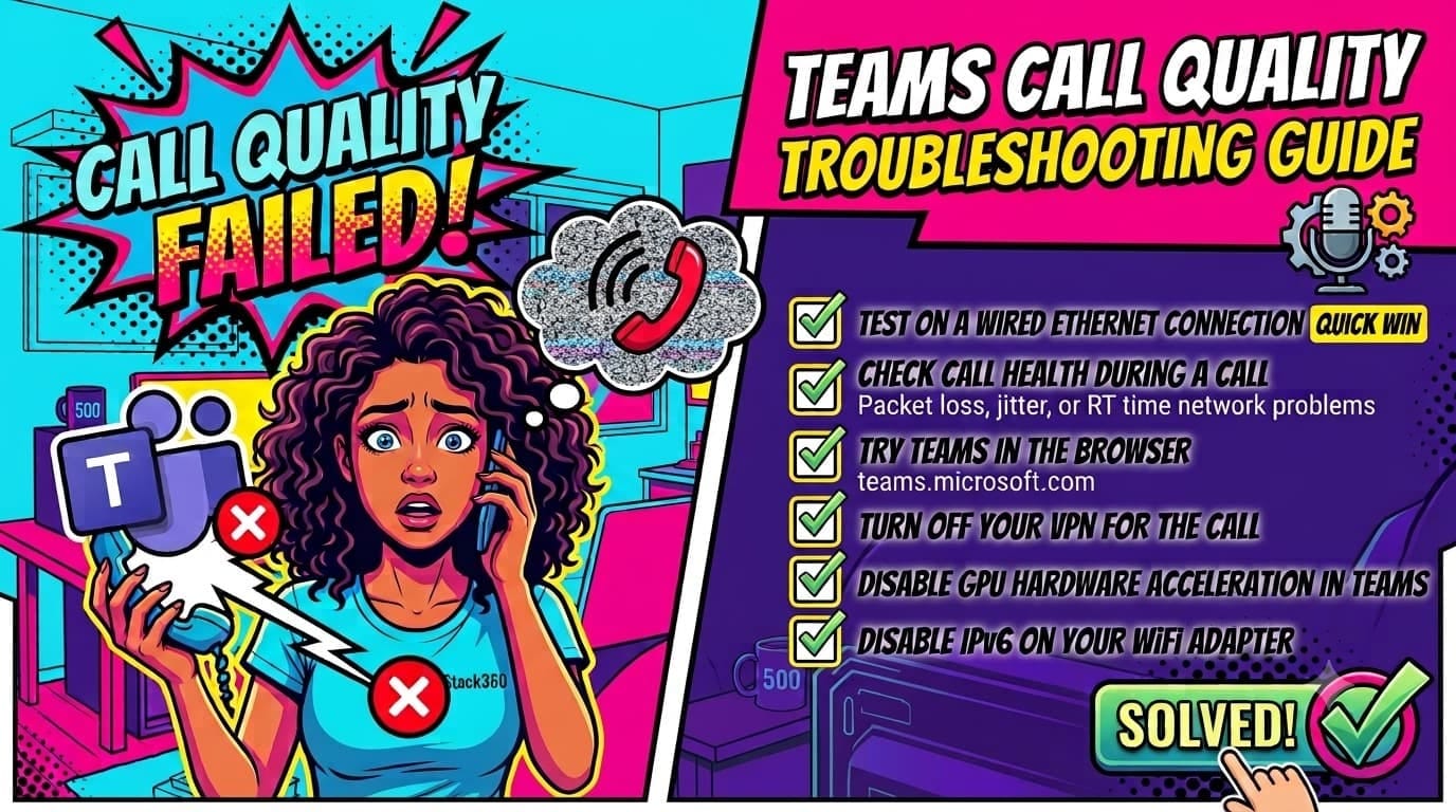 Microsoft Teams call quality troubleshooting